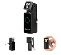 OLIGHT Oclip 2 Ultra Premium Rechargeable Clip on Torch, Onyx Black | Charging Dock, 115-Degree Tilt, 360-Degree Clip, Four Modes, Flood, Spot, UV, Red Light, OAL for Outdoor, Emergency, Home
