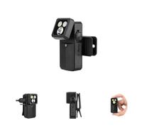 OLIGHT Oclip 2 Ultra Rechargeable 580 LM EDC Clip on Torch, Onyx Black | 115-Degree Tilt, 360-Degree Clip, Four Modes, Flood, Spot, UV, Red Light, OAL USB-C Magnetic for Work, Camping, Inspection