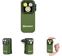 OLIGHT Oclip Pro 500 Lumens 3 Light Sources Clip on Torch, USB-C Rechargeable EDC Lamp with Magnetic Base, Compact LED Flashlight for Working, Cycling, Running, and Safety Warning (OD Green)
