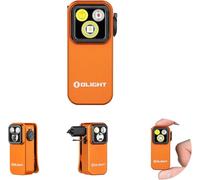 OLIGHT Oclip Pro 500 Lumens 3 Light Sources Clip on Torch, USB-C Rechargeable EDC Lamp with Magnetic Base, Compact LED Flashlight for Working, Cycling, Running, and Safety Warning (Orange)