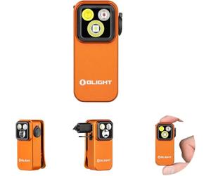 OLIGHT Oclip Pro Mini Rechargeable EDC Clip Flashlight 500LM 120M | Magnetic, IPX6 Waterproof, with Red Light, Wide Light and Focal Light, Ideal for Outdoors and Emergency Situations