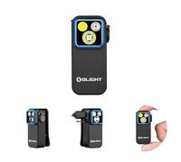 OLIGHT Oclip Pro Rechargeable Miniature EDC Flashlight 500LM 120M | Magnetic, IPX6 waterproof, with red lighting, flood and spot, ideal for outdoor and emergency situations