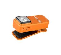 OLIGHT Oclip Rechargeable EDC Clip on Torch 300 Lumens Dual Light Sources Pocket Lamp with Magnetically Attach, USB-C Charging Flashlight for Working, Cycling, Reading and Safety Warning (Orange)