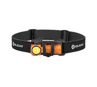 OLIGHT Perun 2 Mini Head Torch Rechargeable, 1100 Lumens, Orange | Multi-use Right Angle, LED Bright Headlamp with Red Light Option, IPX8 Waterproof, for Working, Camping, Running, Hiking