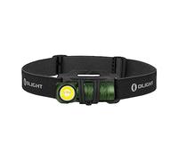 OLIGHT PERUN 2 x Mini LED Headlamp 1100 Lumens 150M USB Rechargeable EDC Flashlight with Red Light, 5 Lighting Modes Waterproof Headlamp with Headband Cool Green White