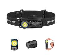 OLIGHT Perun 3 Mini Headlamp 1250 Lumens LED Head Torch, Rechargeable Headlight with Red Light Option, Ideal for Work, Household, Outdoors and Night Vision (Black, CW)