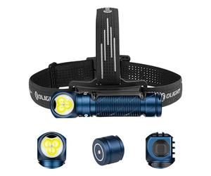 OLIGHT Perun 3 Ultra Powerful USB Rechargeable Headlamp EDC 3000 LM Maximum Range 160 Metres Flashing Torch 7 Modes Waterproof IP68 LED Headlamp Red Light for Camping Jogging