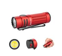 OLIGHT Warrior Nano High Performance Torch 1200 Lumens 135 Meters Magnetic Rechargeable LED Flashlight for Emergency, Camping, Outdoor, Hiking (Red)