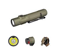 OLIGHT Warrior Ultra Rechargeable Tactical Torch Powerful 2500 Lumens Dual Switch LED Lamp, 320 Meters Throw Durable Flashlight with IPX8 and Proximity Sensor for Camping, Outdoor Hiking (Olive Green)