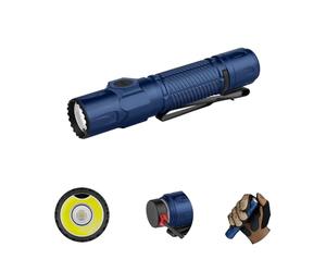 OLIGHT Warrior Ultra Rechargeable Tactical Torch Powerful 2500 Lumens Dual Switch LED Lamp, 320 Meters Throw Durable Flashlight with IPX8 and Proximity Sensor for Camping, Outdoor Hiking (Navy Blue)