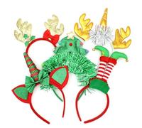 OLILLY - Pack of 5 Christmas themed headbands - Ideal for animating and sharing for the festive season