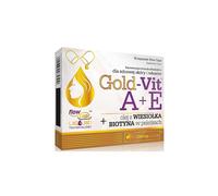 Olimp Gold-Vit E z wiesiołkiem i biotyną - 30 kapsułek, Flow Caps, wspiera skórę, włosy i wzrok