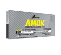 Olimp Pre-Workout Supplement Amok - Caffeine, Beta-Alanine, Taurine - 60 Caps