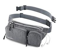 OlimpiaFit Fanny Pack s Large Women Men Girls Man Boy Cute Cool Waist Bag Dad Mom Hiking Travel Camp Swim Running Money Belt Roomy Beach Dog Walking Sport XL Gray Big