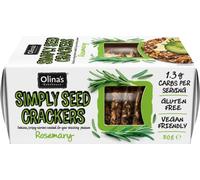 OLINA'S BAKEHOUSE Gluten Free Simply Seed Crackers - Rosemary 80g - 6 Pack