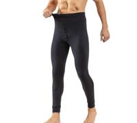 OLIns Men's Long Johns Thermal Underwear Pants Winter Cold Weather Thermal Bottoms with Fly XL-5XL(Color:Black,Size:XL)