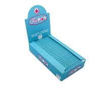 OLIOPOP Medium 1 1/4 Rolling Paper (50 sheets), Organic Rice Based, 25 Booklets with 50 Papers and Filters per Booklet, Non-Chlorine, Vegan, 78 x 44 mm, Part No. 44