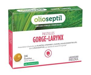 Olioseptil Lozenges Throat-Larynx Honey Plants 24 Lozenges