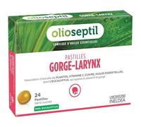 Olioseptil Lozenges Throat-Larynx Honey Plants 24 Lozenges | Manuka honey and essential oils, no added sugars, eucalyptus, vitamin C & copper, eucalyptus honey taste