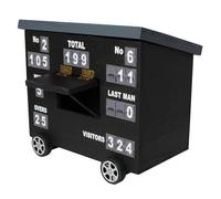 Oliphant - Cricket Scoreboard Desk Tidy | Authentically Designed | Store Phones & Stationery | Personalise Scores | Ideal for Cricket Enthusiasts | Gray, Slate