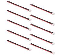 OliRC 10pcs 4" / 10cm JST-XH 2S Balance Plug Connector Adapter Lead Wire 22awg Silicone Cable for RC Lipo Battery Charger(C122-10)