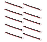OliRC 10pcs 4" / 10cm JST-XH 3S Balance Plug Connector Adapter Lead Wire 22awg Silicone Cable for RC Lipo Battery Charger(C123-10)
