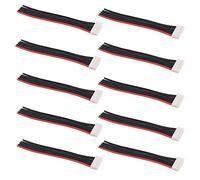 OliRC 10pcs 4" / 10cm JST-XH 6S Balance Plug Connector Adapter Lead Wire 22awg Silicone Cable for RC Lipo Battery Charger(C126-10)