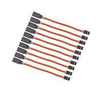 OliRC 10pcs Male to Female 10cm Servo Extension Lead Wire 26awg 30cores Cable for KK MWC Eagle Control Board(C160-10)