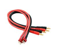 OliRC 2pcs T Plug Deans Connector to 4mm Banana Plugs Battery Charge Lead Adapter Cable 12awg 30cm