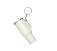OLIREW Cute Keychain for stanley cup accessories,Cute Cup Accessories,Purse Handbag Charms for Women (White), White, S