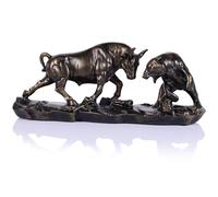 Oliruim Wall Street Bull Statue Stock Exchange Statue Office Desk Shelf Living Room Study Decoration