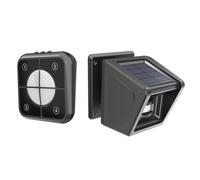 olishare Driveway Alarm - Long Range Wireless Solar Motion Sensor Alarm - IP65 Weatherproof - 30 Chimes - Home Security Alert System - Protect Outdoor Indoor Property (QH-9839A-1)