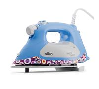 oliso TG1600 Pro Plus 2400 Watt SmartIron with Auto Lift - for Clothes, Sewing, Quilting and Crafting Ironing | Diamond Ceramic-Flow Soleplate Steam Iron, Kaffe Fassett Design