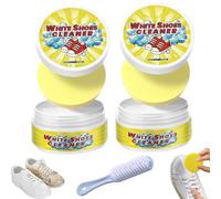 Olite While Shoes Cleaner, White Shoe Cleaner, Gentle Sponge Whites Shoe Cleaning Cream, All-Purpose Rinse-Free Cleaning Cream, for Various Shoes (2pcs)