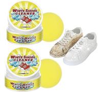 Olite White Shoes Cleaner, All-Purpose Rinse-Free White Shoe Cleaner Cream Olite with Sponge, Multifunctional Olite WhiteShoes Cleaner Cream, Cleaning and Descaling Polish for Sneaker (2PC)