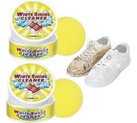 Olite White Shoes Cleaner, All-Purpose Rinse-Free White Shoe Cleaner Cream with Sponge,Cleaning and Descaling Polish for Sneaker, Instant Sneaker Whitener for Leather, Canvas & Rubber Soles (1)