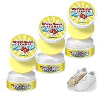 Olite White Shoes Cleaner, Multi-Functional Cleaning Cream, Sponge White Shoe Cleaning Cream (3pcs)