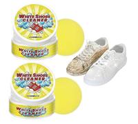 Olite White Shoes Cleaner,Olite Shoe Cleaner,All-Purpose Rinse-Free White Shoe Cleaner Cream with Sponge,No Water Needed (2pcs)