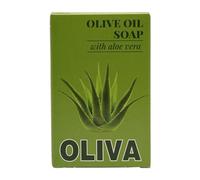 Oliva - Olive Oil Soap with Aloe Vera, Soothing & Hydrating, Antioxidant-Rich Skin Care, 12 x 100g Bar