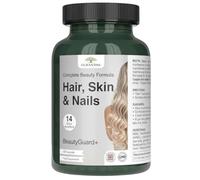 OLIVANTINE BeautyGuard™ Biotin, MSM & Hyaluronic Acid Complex for Hair, Skin & Nails | with Silica, Collagen-Supporting Vitamin C, Zinc, Copper & Selenium | Vegan | 120 Capsules