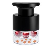 Olive and Cherry Pitter Tool, Quickly Release Multi-Cherry Stoner Pitters with Splatter Protector 7 Hole Push Button Cherrys Core Labor Saving Push Down Cherrys Pitter for Making Jam Dishes