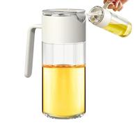 Olive Bottle - Transparent Glass, Airtight Oil Jar | Smooth One-Handed with Cap Design for Cooking Sessions in Home Kitchen Setup, Ideal Storage Solution Prevents Waste During the