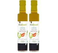 Olive Branch Authentic Greek Salad Dressing, Made in Crete, No Added Sugar - 250ml (Pack of 2)