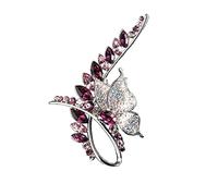 Olive Branch Brooch Butterfly Brooch Female Luxury Coat Collar Pin Pin Crystal Suit Corsage Accessories