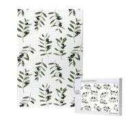 Olive Branch Watercolor Style Nature,1000 Pieces Wooden Jigsaw Family Game Jigsaw Puzzles for Adults Teens