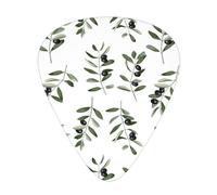 Olive Branch Watercolor Style Nature,12 Pcs Guitar Pick,3 Different Thickness Plectrums for Acoustic Guitar Bass Ukulele (0.46mm 0.96mm 0.71mm)