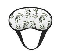 Olive Branch Watercolor Style Nature, Full Eye Covers Light Blocking Eye Masks Blackout Sleep Eye Muffs