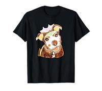 Olive Browndog Calavera Pit Bull Dog Mutt T-Shirt