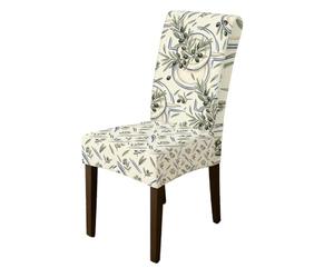 Olive Chair Covers for Dining Chairs, Modern Minimalistic Leaf Circle Spring Green Spandex Washable Parsons Chair Slipcover Decor for Kitchen Office Conference 1pcs