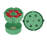Olive Corer - Pitter for Several Cherries at the Same Time - Kitchen Aid for Coring, Handy Print Design for Fruit Cherries Grapes Jam Indoors Outdoor Picnic